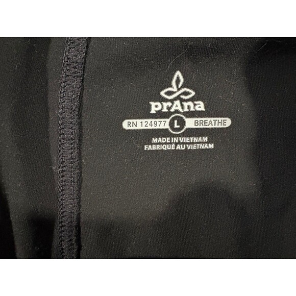 Prana Breathe Gym Shorts Men Black Pockets Performance Elastic Waist L Stretch - Picture 8 of 12